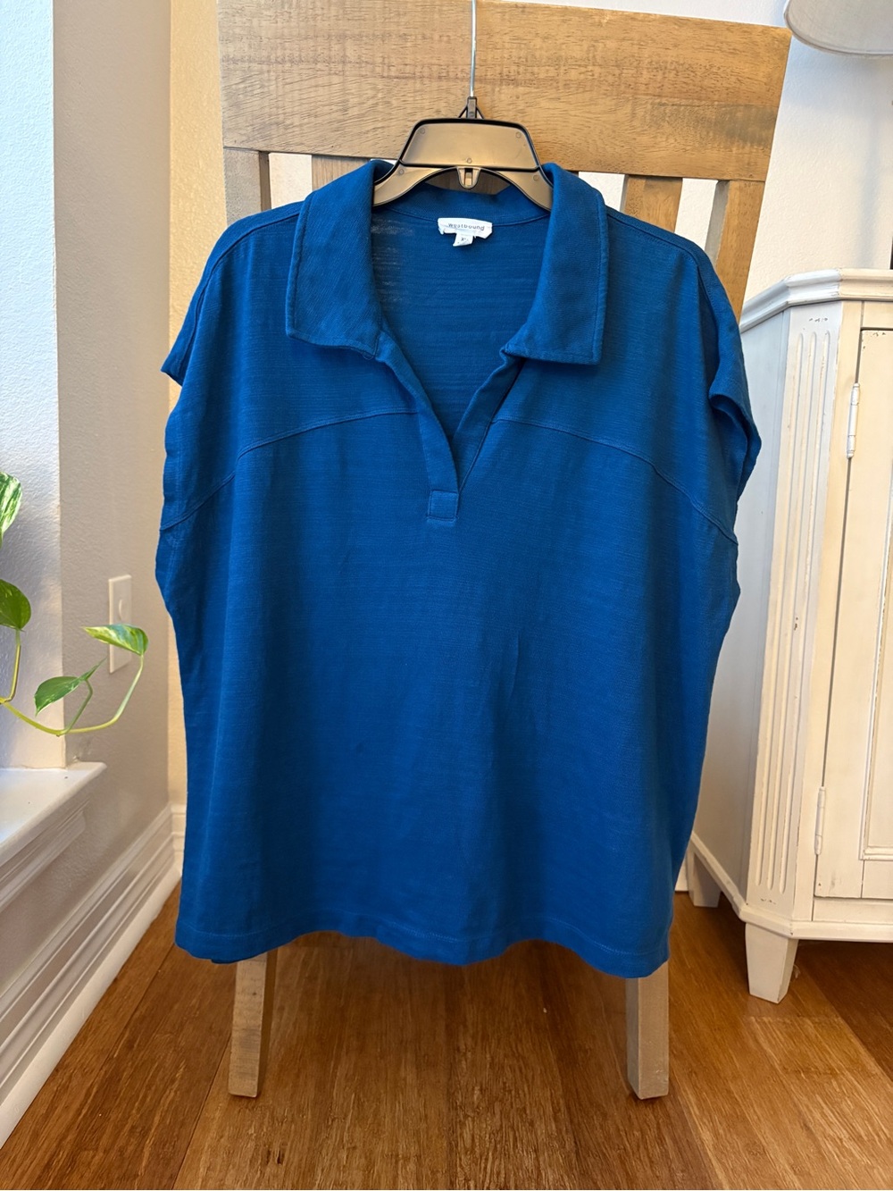 Westbound Blue Short-Sleeve Top XL